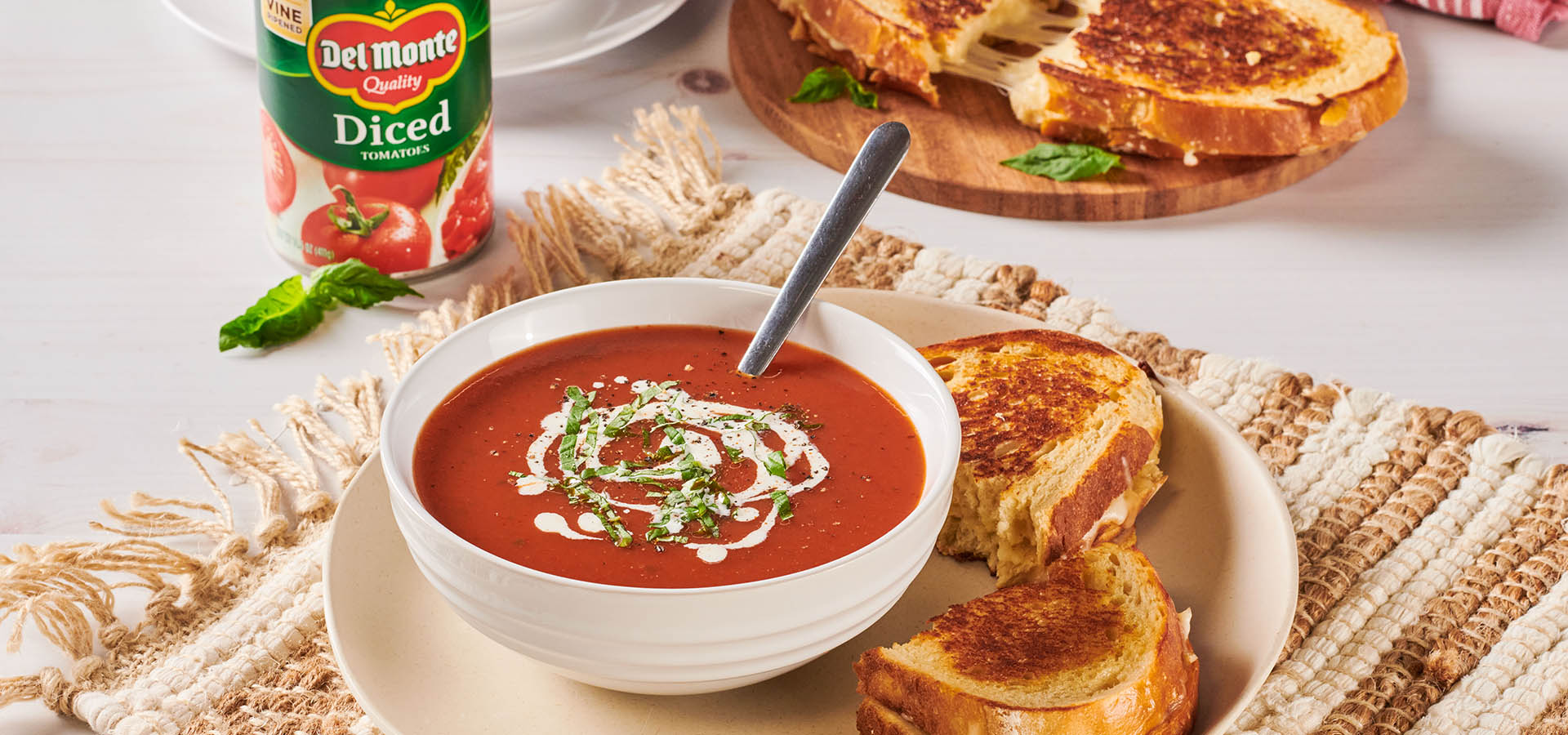 Tomato Soup and Grilled Cheese Recipe & Instructions Del Monte®